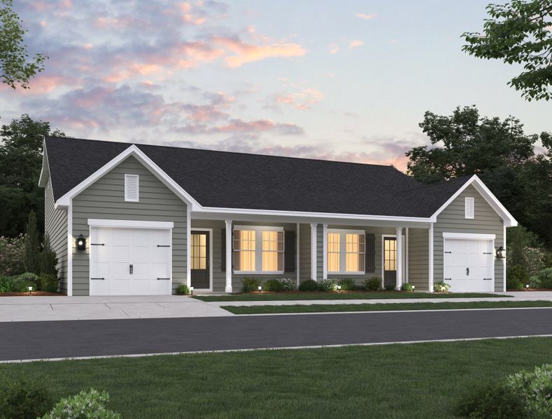 Representative exterior photo of a completed home built from the Palmetto by Ashton Woods in Hammock Walk at Nexton, Summerville, SC (Image 20).