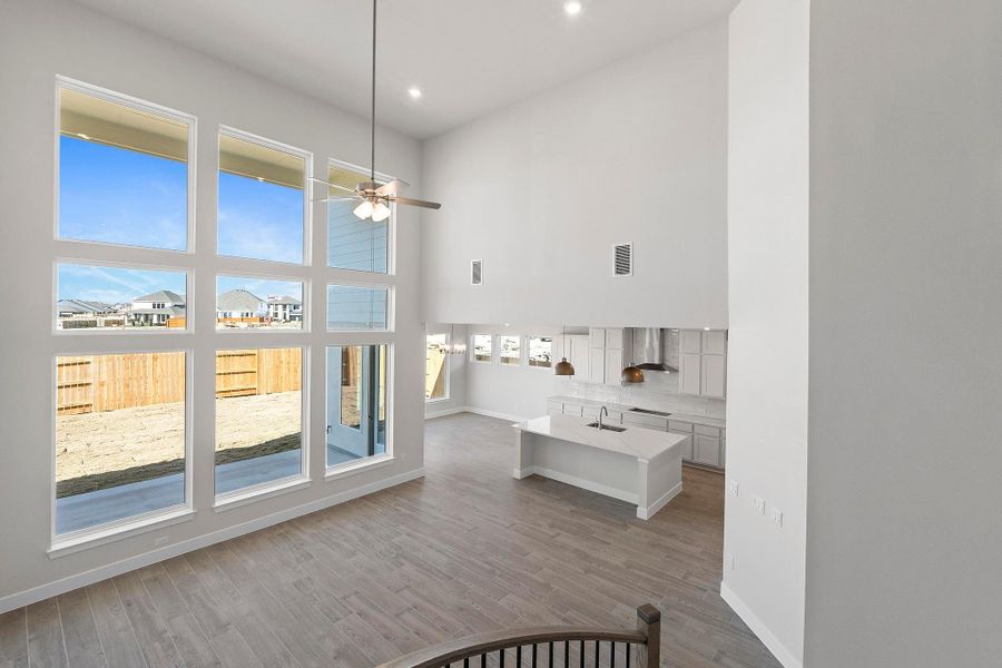 Furnished interior view inside a new home in Lariat, Liberty Hill (Image 19). Furnished interior view inside a new home in Lariat, Liberty Hill (Image 19).