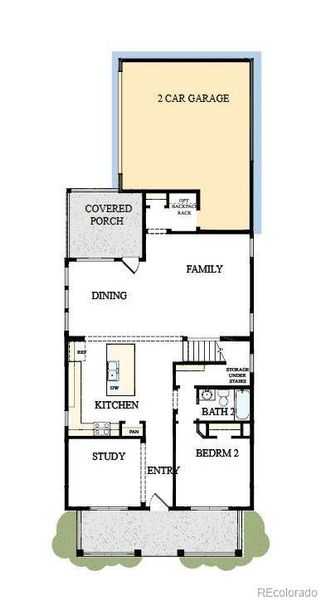 2D floor plan layout of this home in Painted Prairie Cottage, Aurora, CO (Image 3). 2D floor plan layout of this home in Painted Prairie Cottage, Aurora, CO (Image 3).
