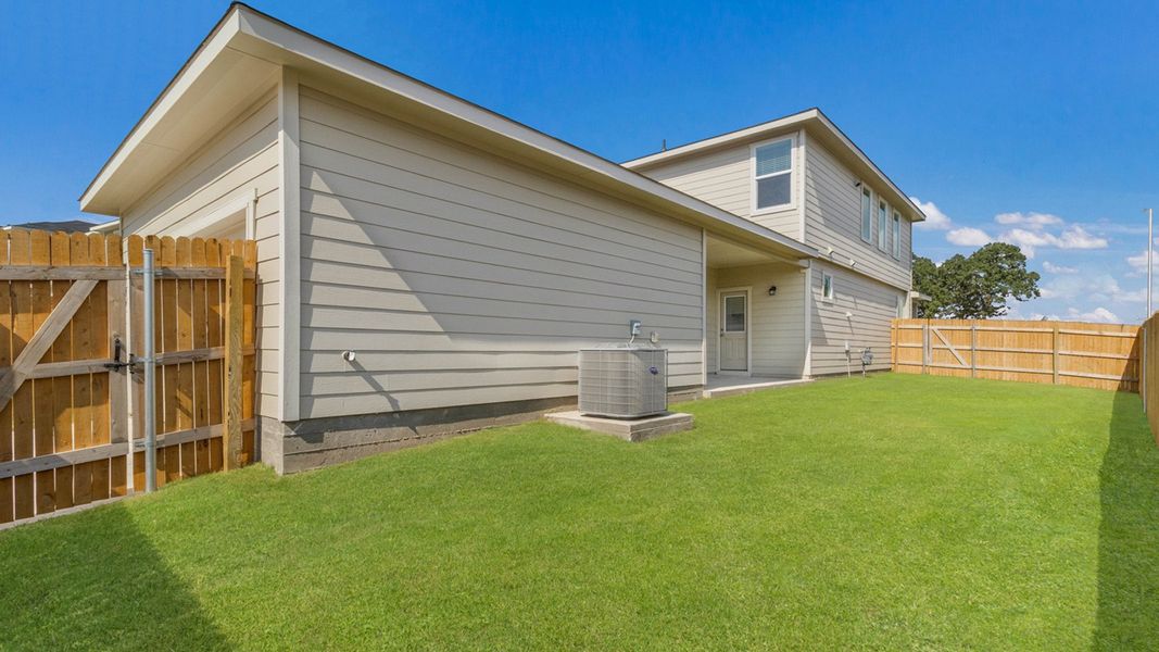 Representative exterior photo of a completed home built from the The Blanco by D.R. Horton in Valverde, Bastrop, TX (Image 13). Representative exterior photo of a completed home built from the The Blanco by D.R. Horton in Valverde, Bastrop, TX (Image 13).