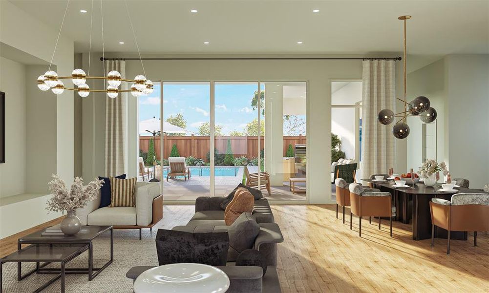 Furnished interior view inside a new home in , Dallas (Image 7).