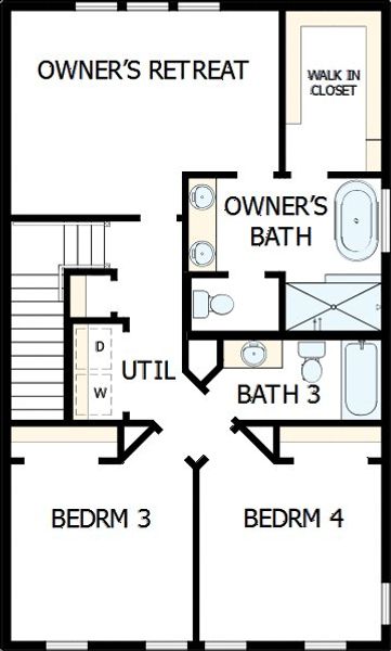 2D floor plan layout of this home in Celesta, Decatur, GA (Image 3).