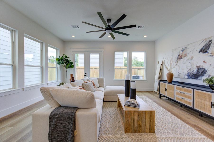 Furnished interior view inside a new home in , Houston (Image 31).