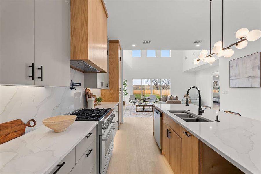 Furnished interior view inside a new home in , Dallas (Image 10).
