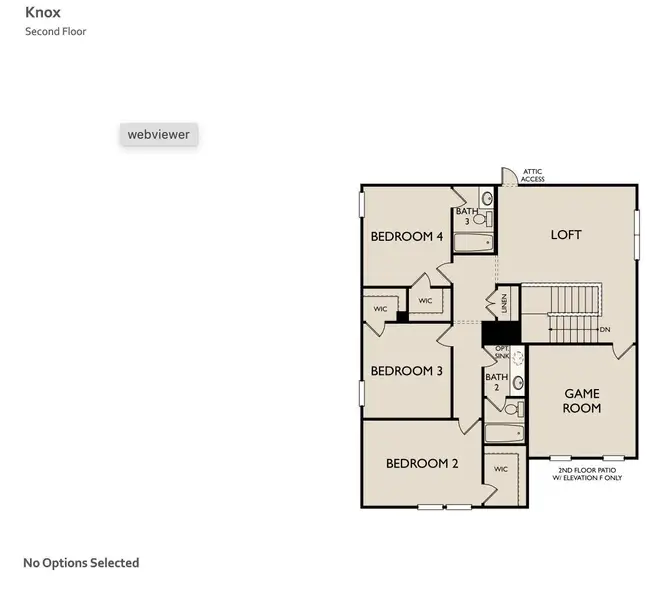 2D floor plan layout of this home in Covered Bridge, Hutto, TX (Image 1).