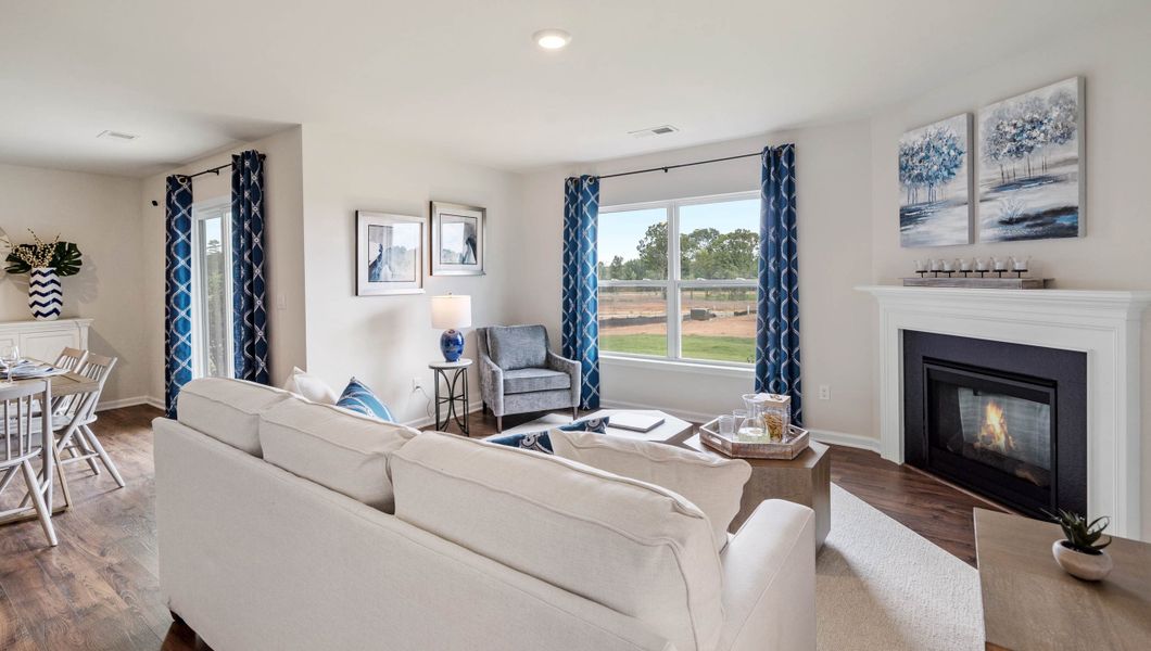 Representative furnished interior of a home built from the Cali by D.R. Horton in Lakestone, Woodruff (Image 16).