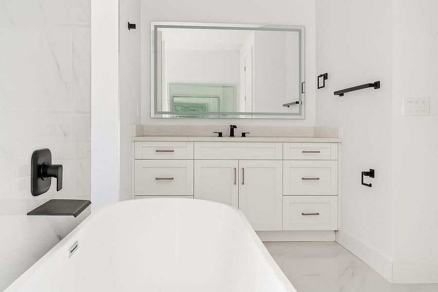 Furnished interior view inside a new home in , Cape Coral (Image 8). Furnished interior view inside a new home in , Cape Coral (Image 8).