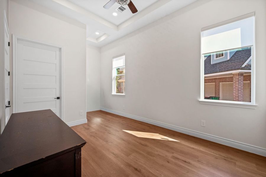 Another great bedroom with an architectural nook that adds charm and creativity.