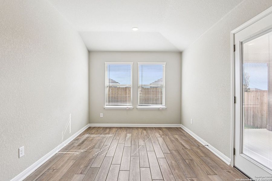 Spacious, unfurnished interior of a new home in Legendary Trails - Premier Series, Cibolo (Image 28). Spacious, unfurnished interior of a new home in Legendary Trails - Premier Series, Cibolo (Image 28).