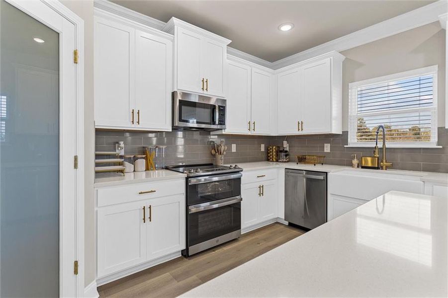 Furnished interior view inside a new home in Enclave at Brookside Crossing, Auburn (Image 19).