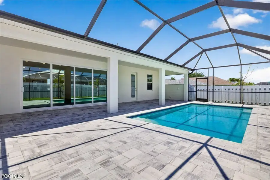 Exterior details and patio area of a home in Cape Coral, Cape Coral (Image 4).