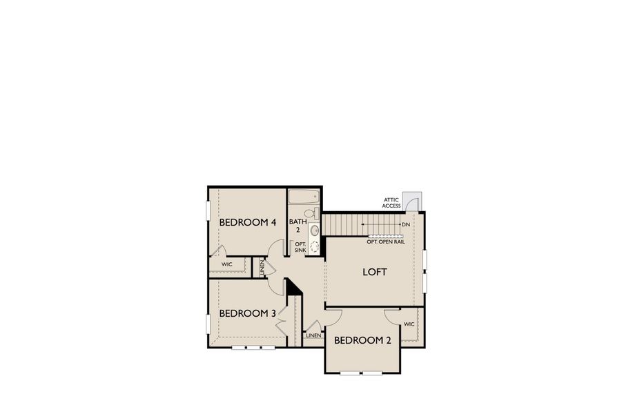 2D floor plan layout for the Cassidy by Ashton Woods in Patterson Ranch, Georgetown, TX (Image 3). 2D floor plan layout for the Cassidy by Ashton Woods in Patterson Ranch, Georgetown, TX (Image 3).