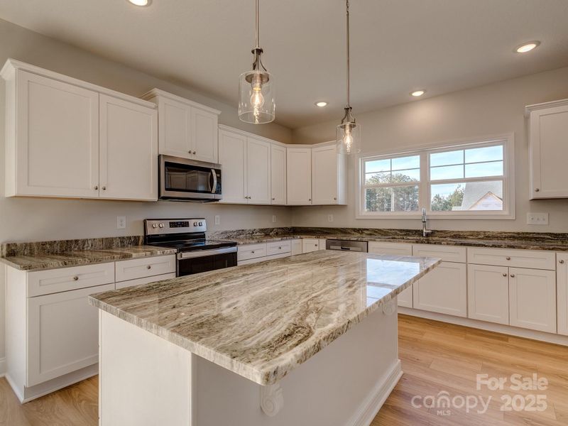 Dovetailed, soft close drawers and soft close, full overlay doors set this kitchen apart.