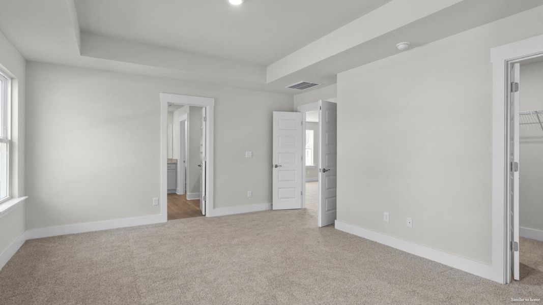 Spacious, unfurnished interior of a new home in The Haven at Indigo Preserve, Leland (Image 39).