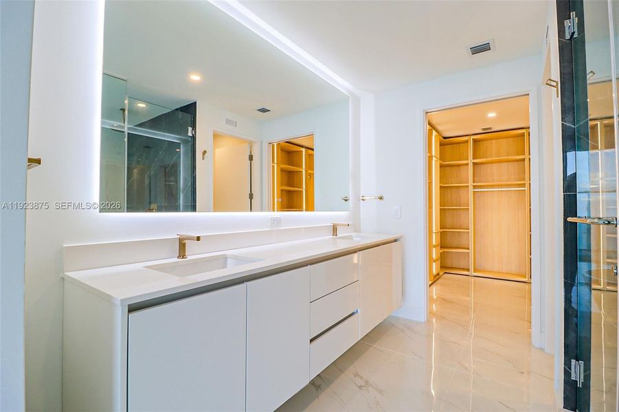 Furnished interior view inside a new home in , Miami (Image 13).