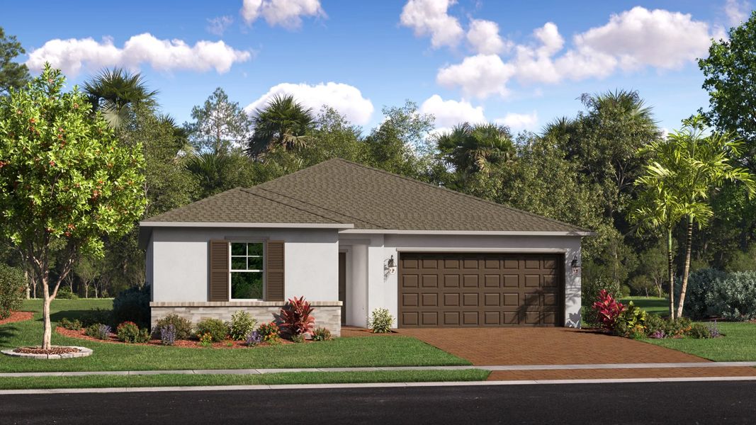Home exterior render streetview Home exterior render streetview