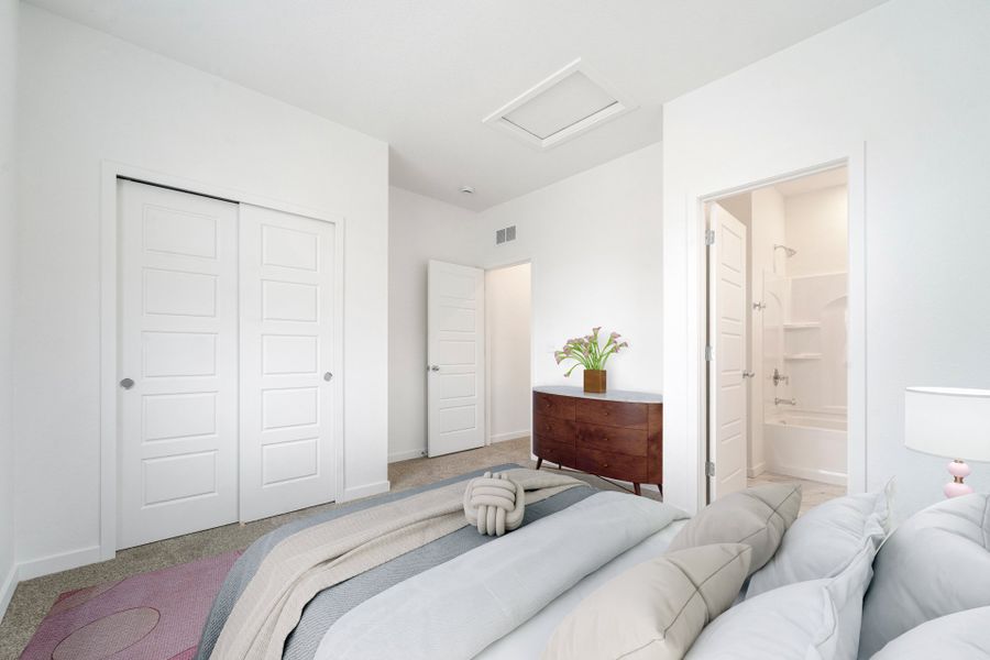 Representative exterior photo of a completed home built from the Telluride by Baessler Homes in Liberty Draw, Evans, CO (Image 13).