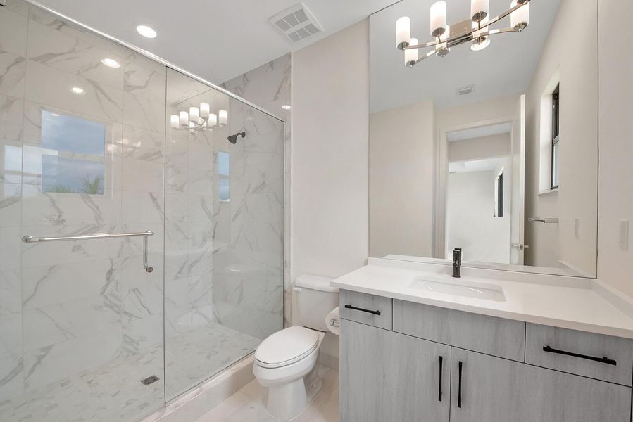 Furnished interior view inside a new home in , Boca Raton (Image 14).