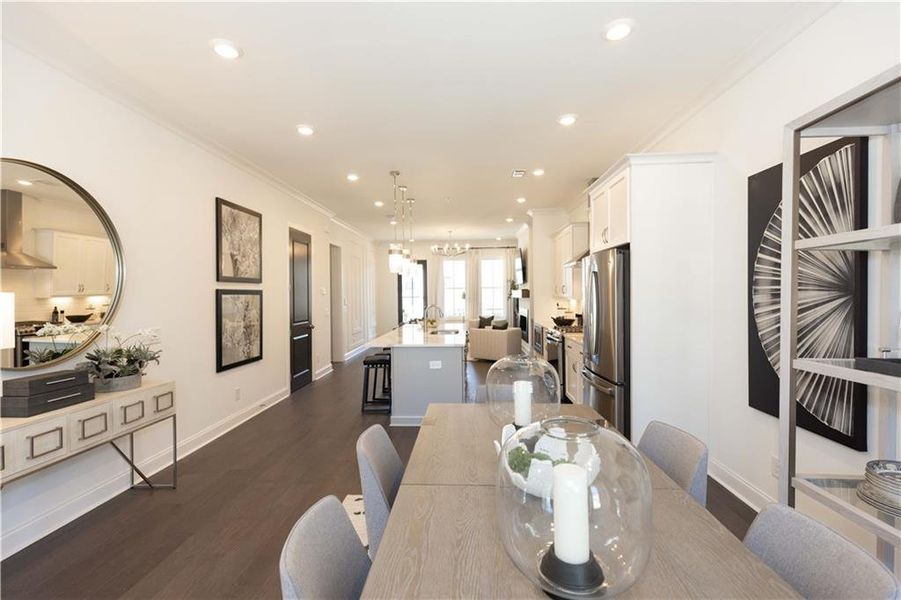 Furnished interior view inside a new home in Waterside Condos, Peachtree Corners (Image 8).