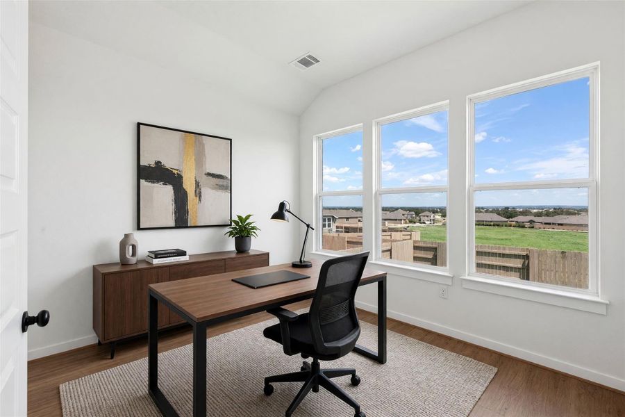 Furnished interior view inside a new home in The Colony, Bastrop (Image 7).