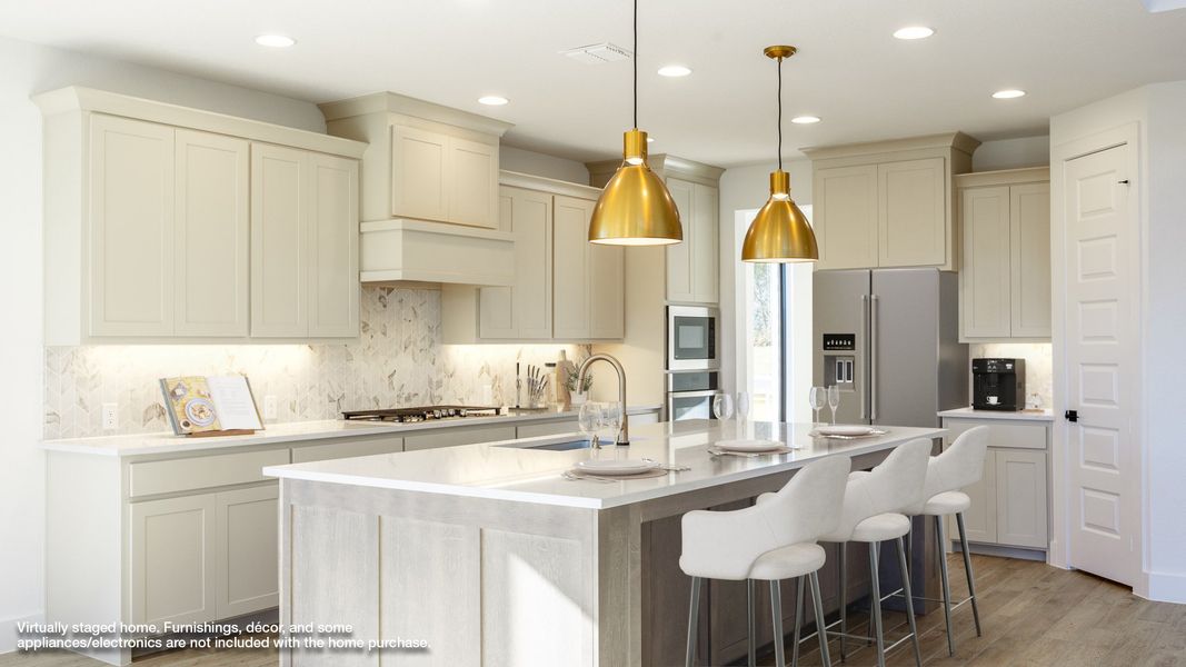 Furnished interior view inside a new home in Parkside On The River 60', Georgetown (Image 3).