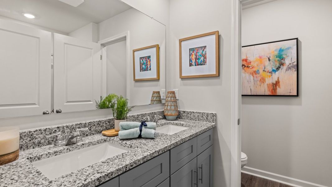 Representative furnished interior of a home built from the Tatum by D.R. Horton in Rushing Waters Townhomes, North Augusta (Image 22).
