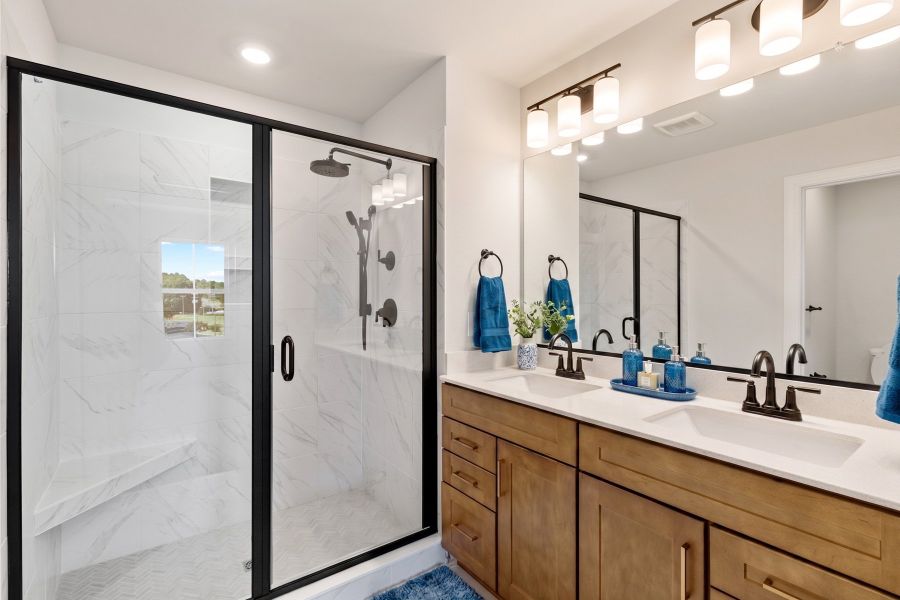Representative furnished interior of a home built from the Corabell 3-Story 1-Car Garage - Vanguard Collection by Mungo Homes in Vista at Cane Bay, Summerville (Image 7).