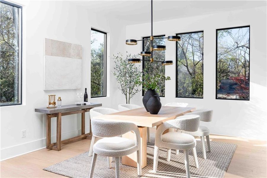 Furnished interior view inside a new home in , Atlanta (Image 35).
