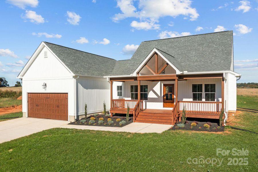 Front exterior of a new home in , Olin, NC, highlighting curb appeal (Image 20). Front exterior of a new home in , Olin, NC, highlighting curb appeal (Image 20).