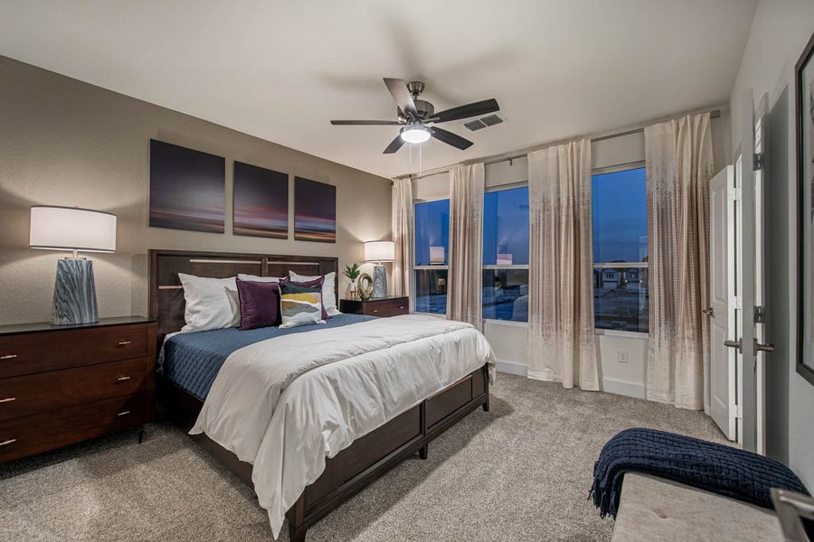 Furnished interior view inside a new home in Centero at Stone Oak, San Antonio (Image 5). Furnished interior view inside a new home in Centero at Stone Oak, San Antonio (Image 5).