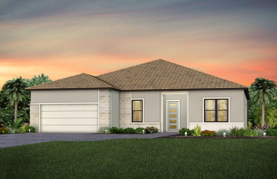 Exterior MD1 with stone detail