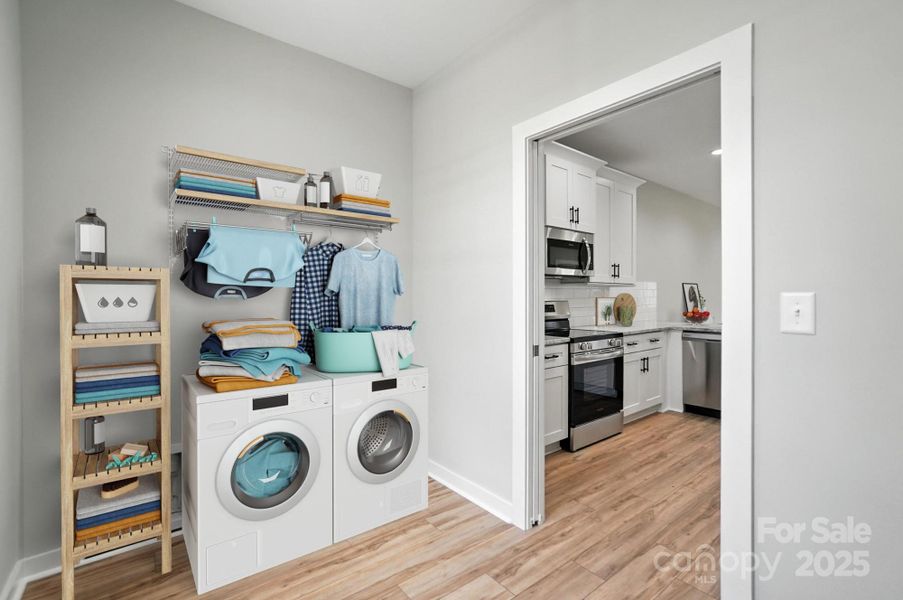 Furnished interior view inside a new home in , Hickory (Image 10).