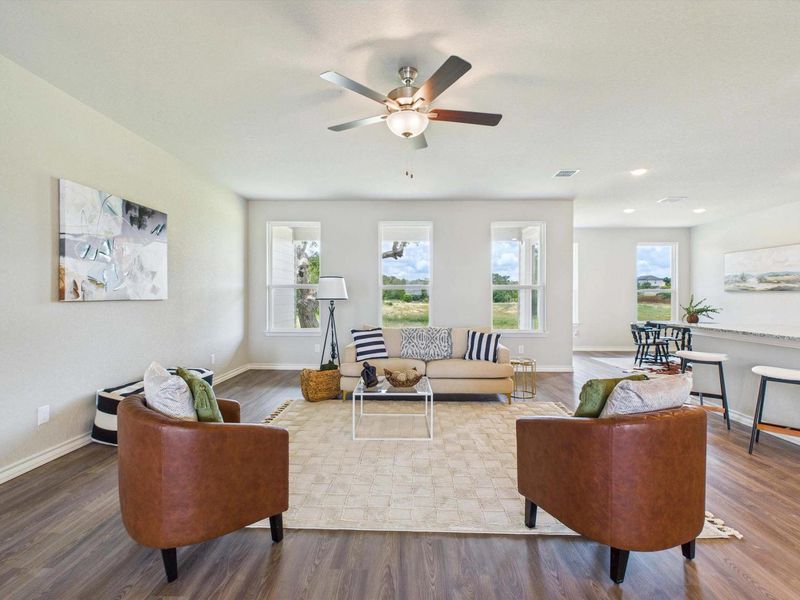 Representative furnished interior of a home built from the The Foster E by Davidson Homes LLC in Potranco Oaks, Castroville (Image 14). Representative furnished interior of a home built from the The Foster E by Davidson Homes LLC in Potranco Oaks, Castroville (Image 14).