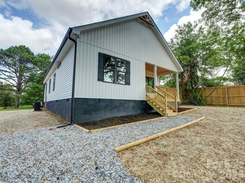 Exterior details and patio area of a home in , Mooresville (Image 23).