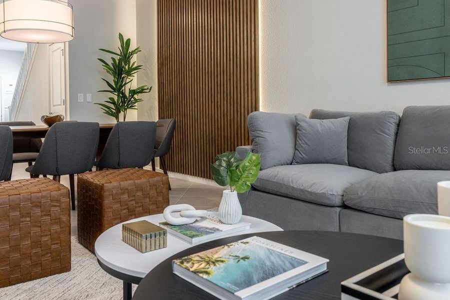 Furnished interior view inside a new home in , Clermont (Image 81).