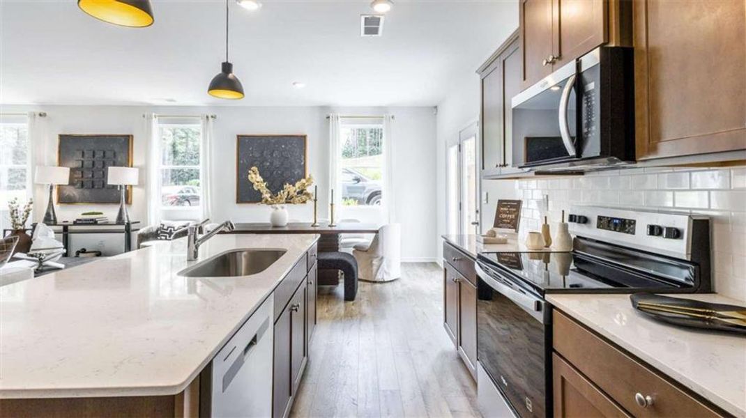 Furnished interior view inside a new home in Barrett Cove, Marietta (Image 17).