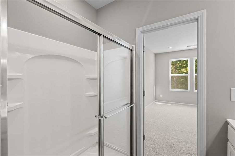 Furnished interior view inside a new home in Villas at Gold Creek, Dawsonville (Image 12). Furnished interior view inside a new home in Villas at Gold Creek, Dawsonville (Image 12).