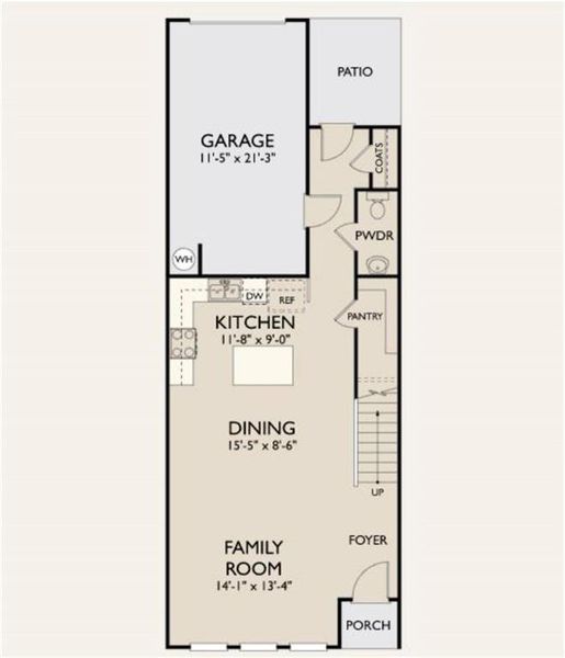 2D floor plan layout of this home in Park Vue, Atlanta, GA (Image 4).