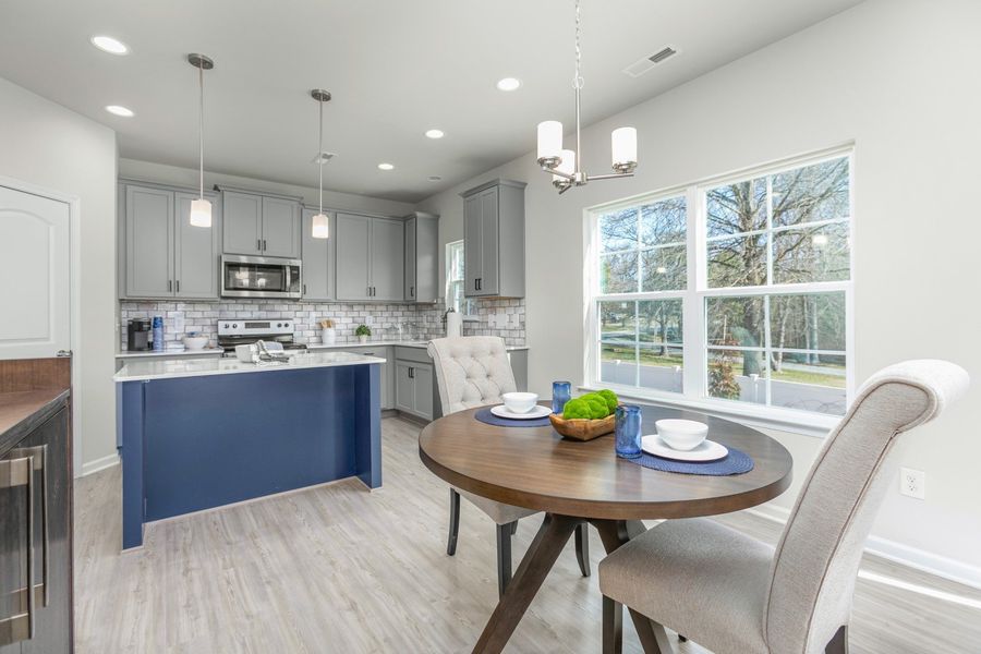 Representative furnished interior of a home built from the Dayton by Keystone Homes NC in The Wilcox, Greensboro (Image 12).