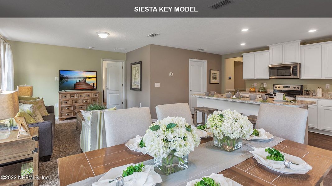 Furnished interior view inside a new home in Willow Springs, Green Cove Springs (Image 17).