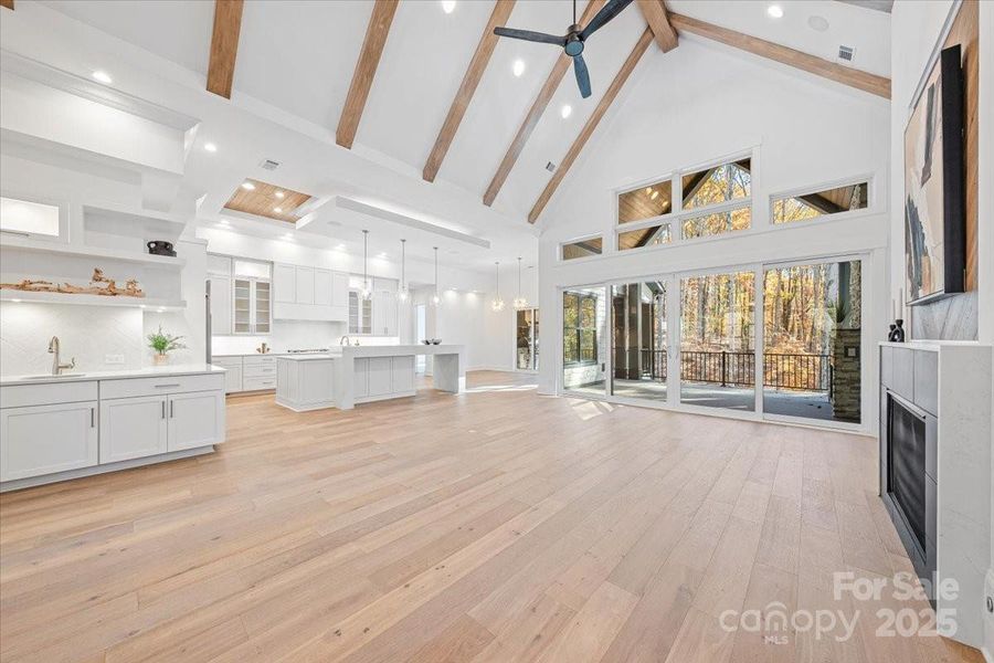 Great Room into Kitchen