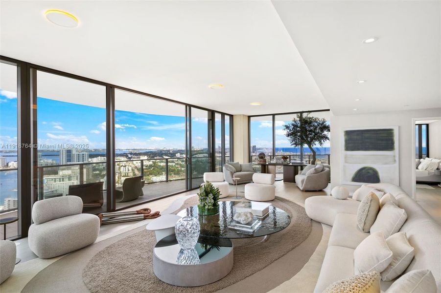 Furnished interior view inside a new home in Five Park, Miami Beach (Image 66). Furnished interior view inside a new home in Five Park, Miami Beach (Image 66).