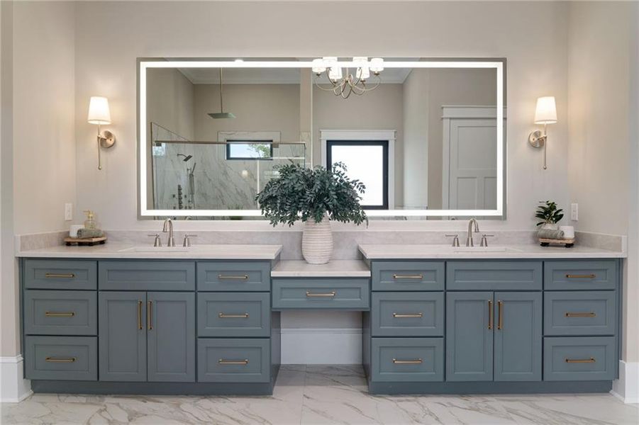 Furnished interior view inside a new home in , Canton (Image 35).