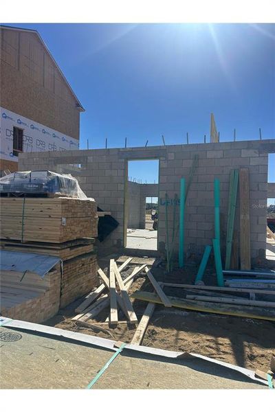 In-progress construction of a new home in Parkview at Hamlin, Winter Garden, FL (Image 53).