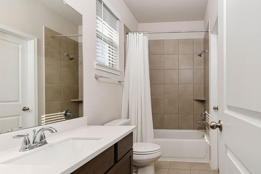 Furnished interior view inside a new home in The Meadows at Imperial Oaks, Conroe (Image 18).