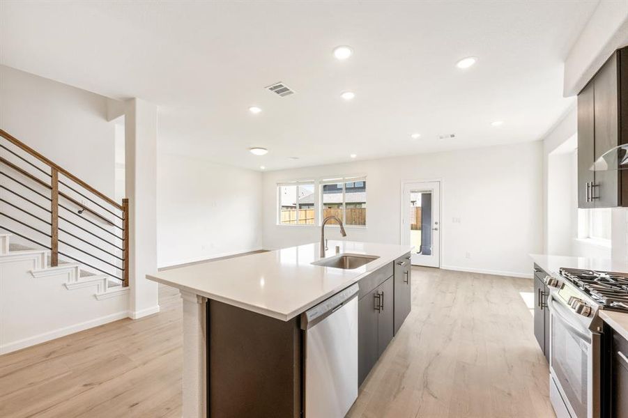 Furnished interior view inside a new home in ArrowBrooke Elements, Aubrey (Image 6). Furnished interior view inside a new home in ArrowBrooke Elements, Aubrey (Image 6).