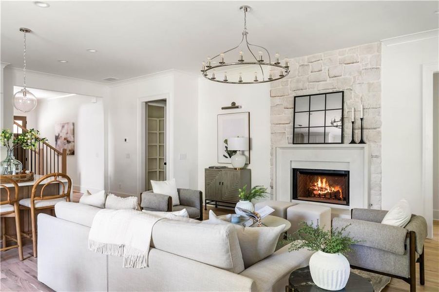 Furnished interior view inside a new home in , Marietta (Image 14).
