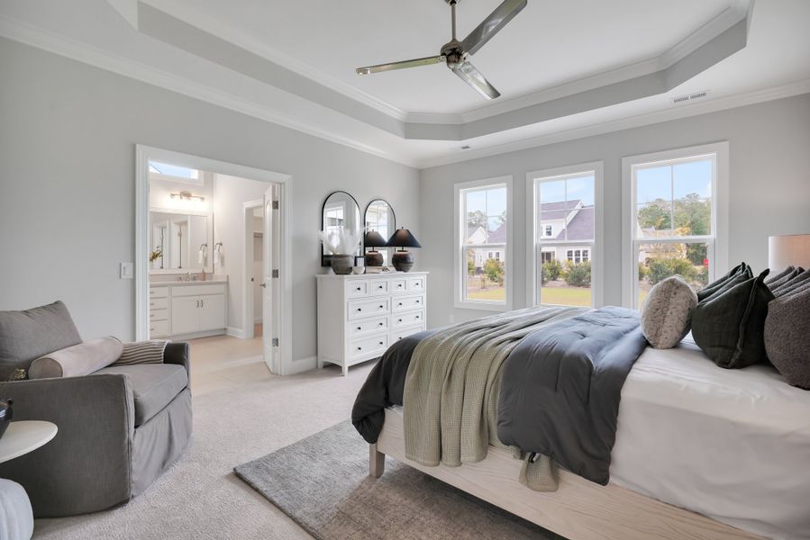 Representative furnished interior of a home built from the Pierre's Bay by Kent Homes in Oyster Harbour, Supply (Image 131).