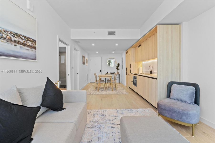 Furnished interior view inside a new home in , Miami (Image 16).