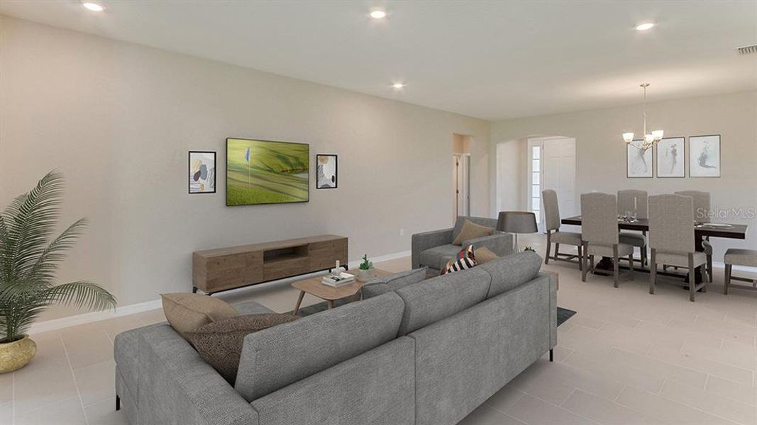 Furnished interior view inside a new home in Legacy Preserve, Parrish (Image 5). Furnished interior view inside a new home in Legacy Preserve, Parrish (Image 5).